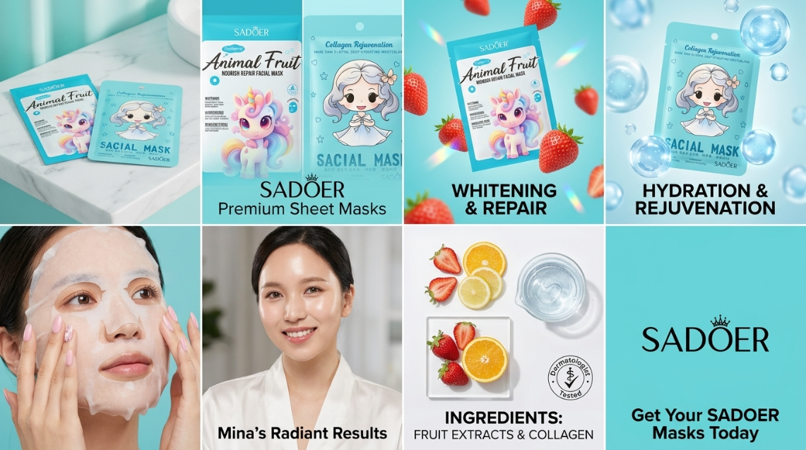 SADOER Animal Fruit Nourish Repair Facial Mask